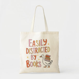 Bolso De Tela Distraído fácilmente por libros