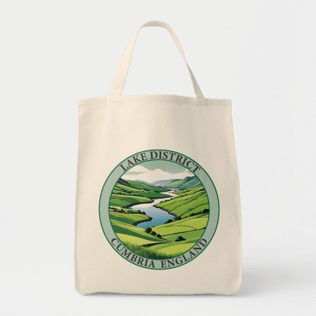 Bolso De Tela Distrito de Lake Cumbria Inglaterra (Frente)