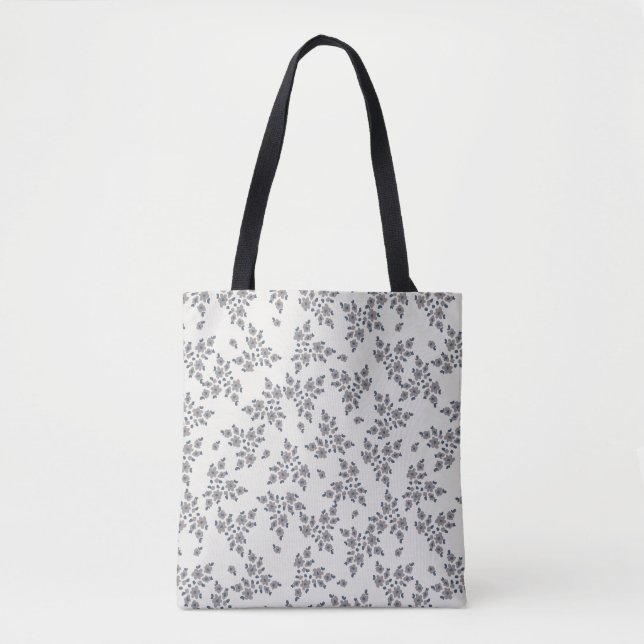 Bolso De Tela Ditsy Florals in Grey (Anverso)