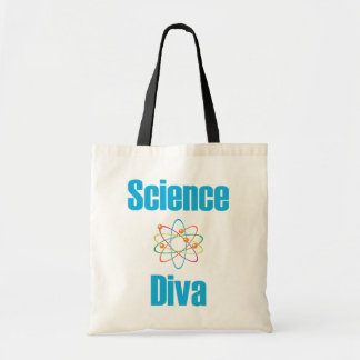 Bolso De Tela Diva atómica de la ciencia