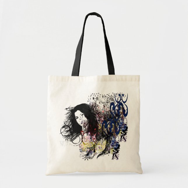 Bolso De Tela Diva de la Moda Girada (Frente)