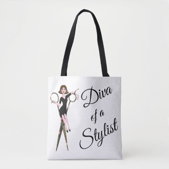 Bolso De Tela "Diva de un estilista" (Anverso)