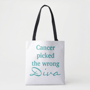 Bolso De Tela Diva del mal del cáncer de cuello del útero (tot