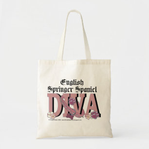 Bolso De Tela DIVA del perro de aguas de saltador inglés