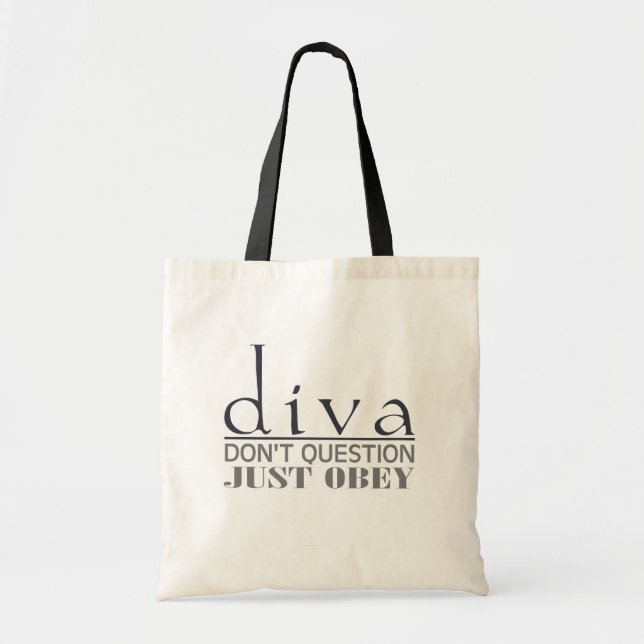 Bolso De Tela Diva: No pregunte (Frente)