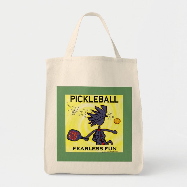 Bolso De Tela Diversión audaz de Pickleball (Frente)