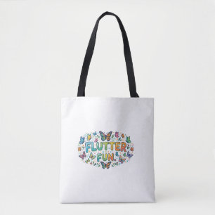 Bolso De Tela Diversión con Mariposas