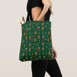 Bolso De Tela Diversión de Navidad con Pan de Jengibre