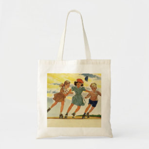 Bolso De Tela Diversión de patinaje sobre ruedas vintage para ni