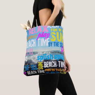 Bolso De Tela Diversión de verano en la playa