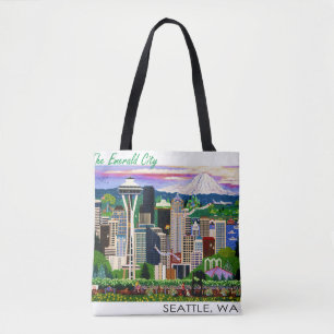 Bolso De Tela ¡Diversión del tote de Seattle!