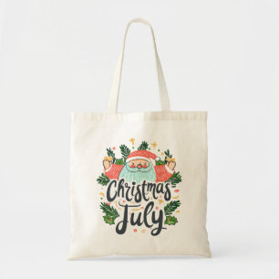 Bolso De Tela Diversión en Navidad en Julio Diseño Festivo de Sa