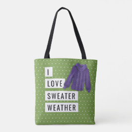 Bolso De Tela Diversión Me Encanta El Clima El Tiempo El Polka B