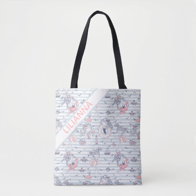 Bolso De Tela Diversión personalizada de verano  (Anverso)