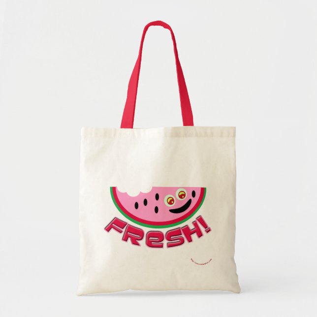 Bolso De Tela Diversión Personalizado de fruta fresca Melon Cute (Frente)