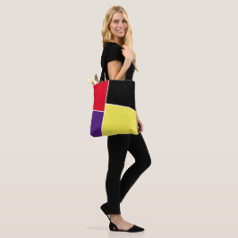 Bolso De Tela Diversión simple y suave con morado y amarillo