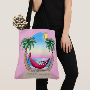 Bolso De Tela Diversión tropical de KiniArt Bichon Frise