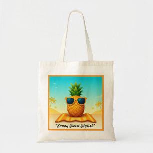 Bolso De Tela "Diversión tropical radiante"