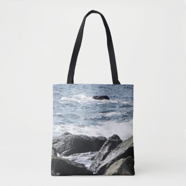 Bolso De Tela Diversión vertida de verano espera en un (Anverso)