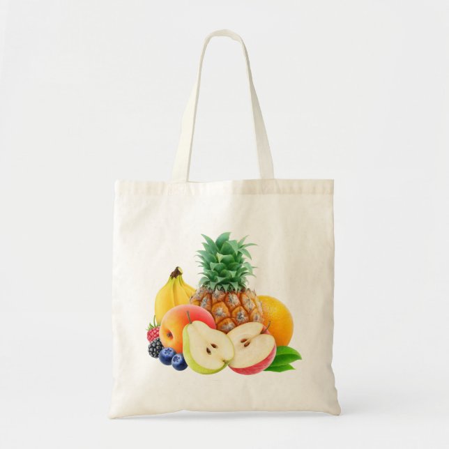Bolso De Tela Diversos frutos (Frente)