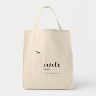 Bolso De Tela Divertida definición nutella