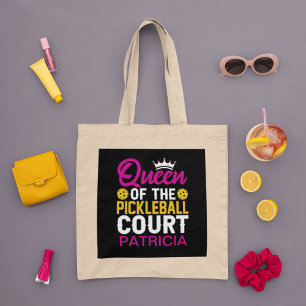 Bolso De Tela Divertida Reina personalizada de la cancha de balo
