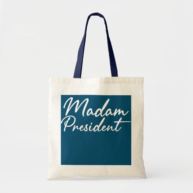 Bolso De Tela Divertida Señora Presidenta Mamá Esposa Jefe Femin (Frente)