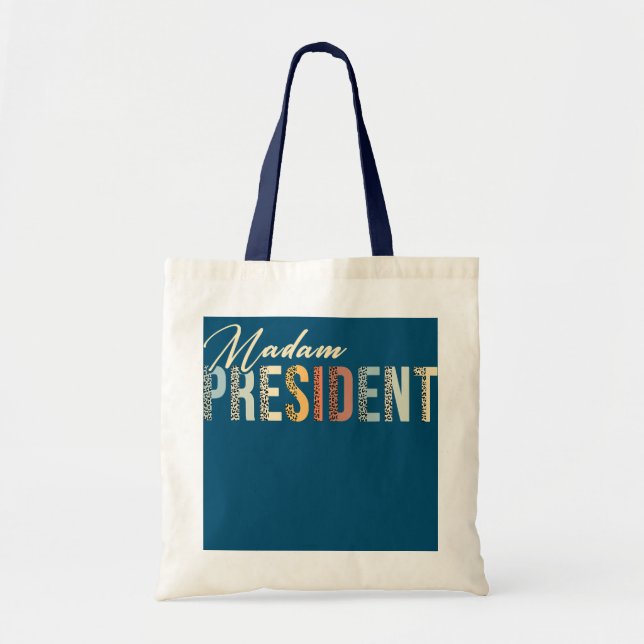Bolso De Tela Divertida Señora Presidenta Mamá Esposa Jefe Femin (Frente)