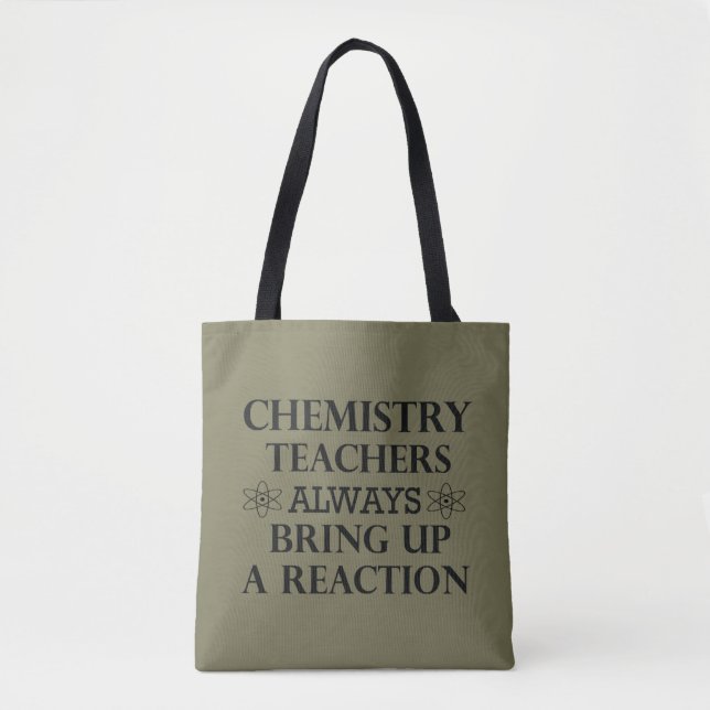 Bolso De Tela Divertidas citas de profesores de química (Anverso)
