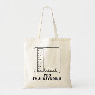 Bolso De Tela Divertidas citas matemáticas del Chiste del profes