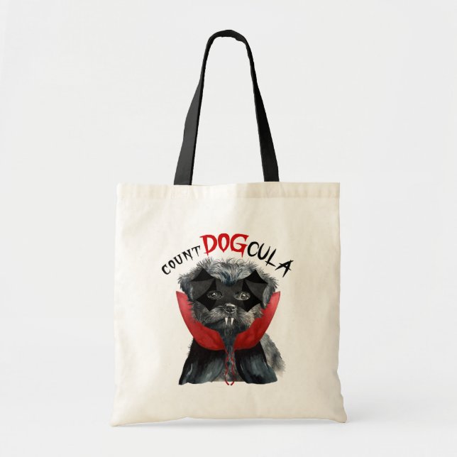 Bolso De Tela Divertido Affenpinscher Perro Trick o Trek (Frente)