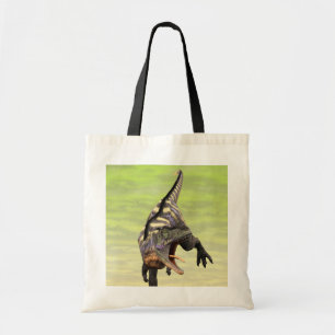 Bolso De Tela Divertido Arte Prehistórico de Aucasaurus Rugiendo