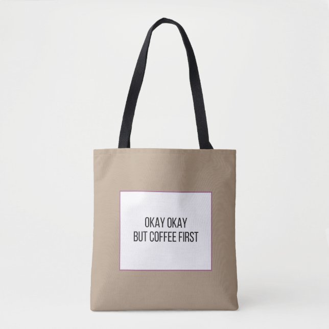 Bolso De Tela Divertido café (Anverso)