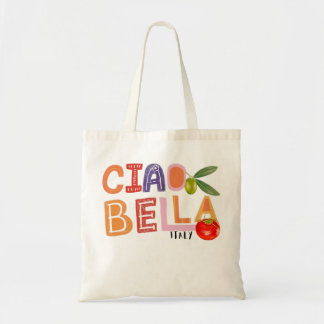Bolso De Tela Divertido Ciao Bella diciendo Jardín Italiano para