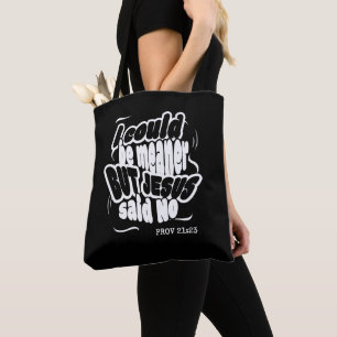 Bolso De Tela Divertido cristiano PODRÍA SER MÁS MALVADO PERO JE