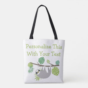 Bolso De Tela Divertido de texto personalizado colgar la ranura