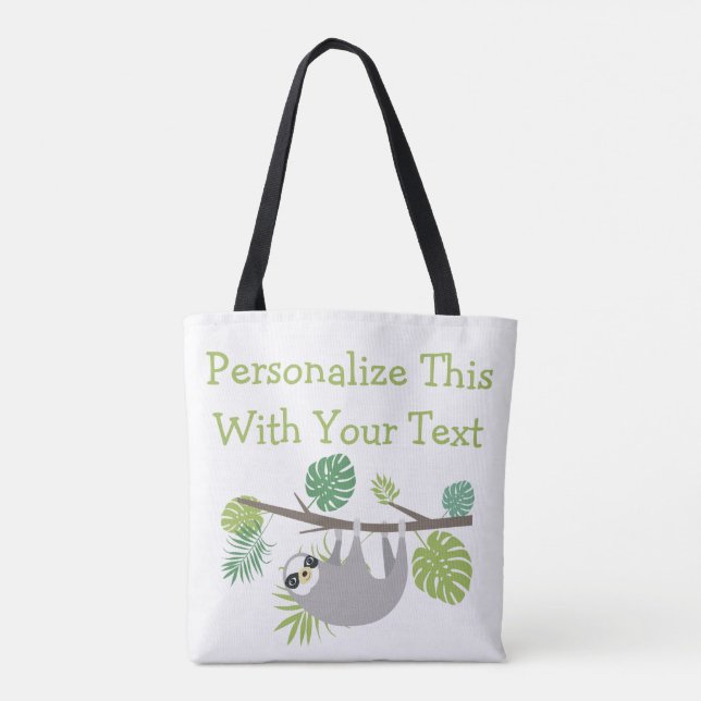 Bolso De Tela Divertido de texto personalizado colgar la ranura (Reverso)