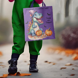 Bolso De Tela Divertido Dinosaurio Halloween Candy