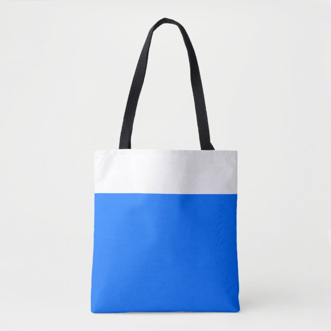Bolso De Tela Divertido Estilo Brillante Azul Naumático Bloque d (Anverso)