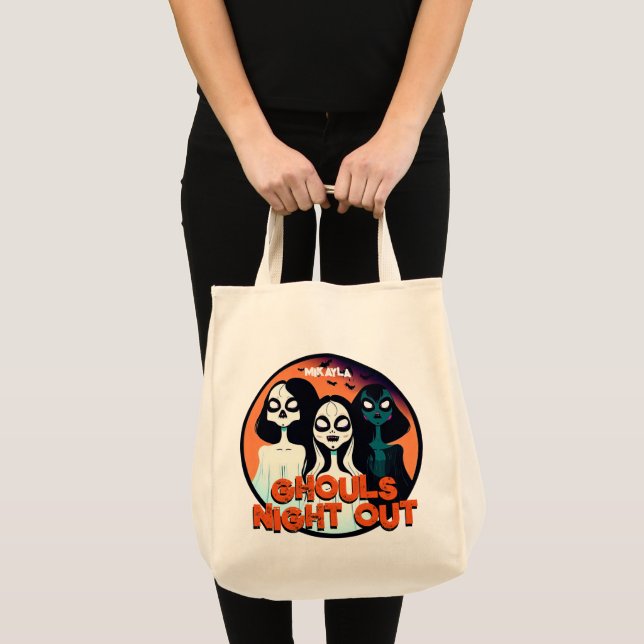 Bolso De Tela Divertido Ghouls Noche fuera (Anverso (producto))