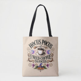 Bolso De Tela Divertido Hocus Pocus Necesito Bruja Café