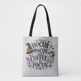 Bolso De Tela Divertido Hocus Pocus Necesito Café Bruja
