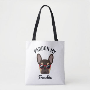 Bolso De Tela Divertido indulto mi Bulldog francés Brown Tan