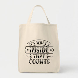 Bolso De Tela Divertido Lo Que Importa Es Lo Que Está Dentro