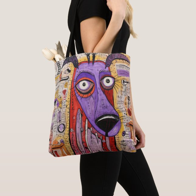 Bolso De Tela Divertido Mascota de animales de perro de medios m (Detalle)