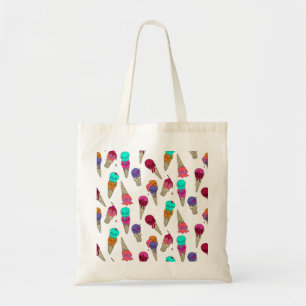 Bolso De Tela Divertido Melty verano Gótico Skull Helado Crema r