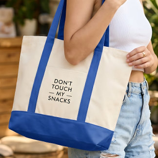 Bolso De Tela Divertido Minimalista Moderno de Compras