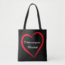 Divertido Odio a Todos Nombre Personalizado Introv