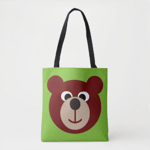 Bolso De Tela Divertido osito de peluche sonriente + tus anteced