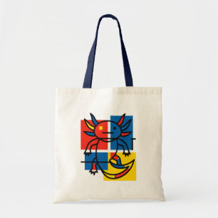 Bolso De Tela Divertido patrón de arte abstracto de Axolotl Piet